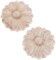 10-Pack Wood Rosettes Little Onlay Appliques, Unpainted Round Flower Carving Craft Decals for Home Chests Cabinet Door Cupboard Dresser Bed Wall Pew Wardrobe Furniture Decor (Dia-3cm/1.18")